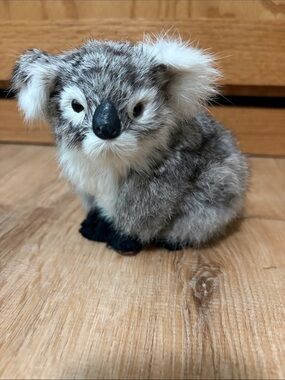 Realistic Fur Koala Stuffed Figurine Animal